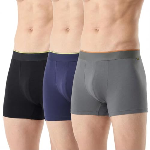 Image of Boldfit Trunk Underwear for Men, Cotton Stretch Innerwear, Ultra-Soft Lightweight Boxer Briefs, No-Ride-Up Fit, Open Fly, Moisture-Wicking, Anti-Bacterial, Plush No-Mark Waistband