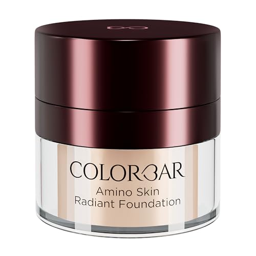 Colorbar Amino Skin Radiant Cream Foundation (Petal Fair 002, 15g) | Smooth and Satin finish | High-coverage | Suitable for all skin types