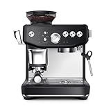 Breville the Barista Express Impress Espresso Machine with Grinder & Milk Frother, Espresso Maker with Assisted Tamping, Cappuccino & Latte Machine for Home, BES876BTR, Black Truffle