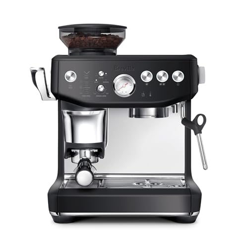 Breville the Barista Express Impress Espresso Machine with Grinder & Milk Frother, Espresso Maker with Assisted Tamping, Cappuccino & Latte Machine for Home, BES876BTR, Black Truffle by Breville - Used condition - CA$853.43