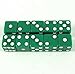 Green with White pips 16mm (5/8in) D6 Dice (10) Koplow Games