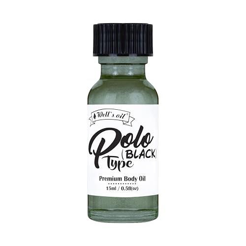 Well's Oil Perfume Oil - Inspired by P.Black | Woody & Fresh notes | Long-Lasting | Paraben-Free (0.5 Fl Oz / 15 ml)