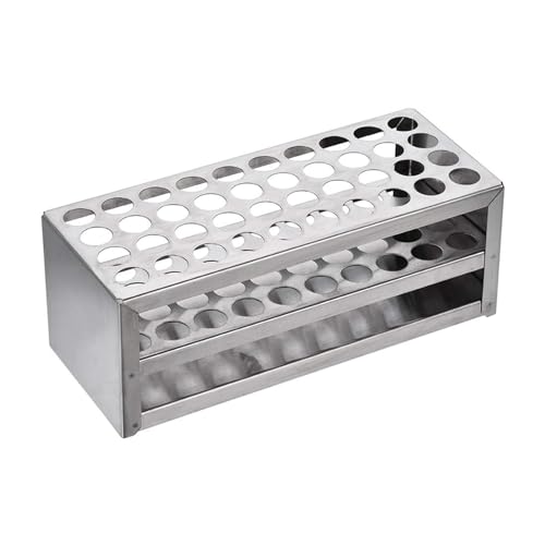 Évitez les chutes de flacons avec ce rack de tube à essai en aluminium - 4