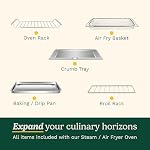 Cuisinart Gourmet Convection Steam Air Fryer Oven, Black (CSO-500C) | 10 Functions, 20 Auto Pre-Sets, Countertop, 1800W
