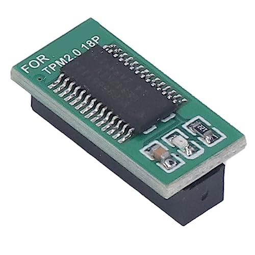 Módulo de Seguridad TPM 2.0, Reemplazo de TPM Dañado, Compatible con la Serie 100, Admite la Prueba de Actualización Win11, para Gigabyte, con un Módulo TPM 2.0 de 18 Pines 2.0