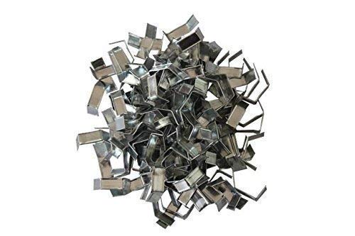 100 Pezzi Verschlussclips argento brillante 40x 8