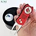 Mobile Pro Shop Switchblade Divot Repair Tool with Logo Printed Removable Magnetic Ball Marker-Best Divot Fixer (Louisville Cardinals)