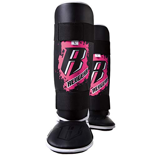 Revgear Kids Combat Series Shin Guards | High Performance Foam Padding | Durable and Lightweight (Pink, Large)