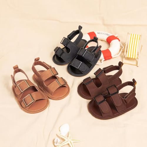 Miamooi Infant Baby Boys Girls Summer Beach Sandals Non Slip Soft Rubber Sole Toddler Outdoor Closed-Toe First Walker Shoes