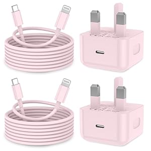 KTDRJN for iPhone Charger, 2Pack 20W Fast pple Charger 2M 3.0A iPhone charger fast charge with USB C To Lightning Cable for iPhone 14 13 12 11 Pro Max XS XR X 8 7 6 Plus 5, iPad and iPod-Pink