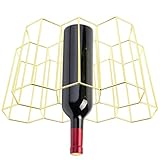 Coffret à vin mural avec couvercle en verre : grâce à sa grande capacité de charge et à sa conception unique en nid d'abeille, le vin rouge ne risque pas de se renverser lorsqu'il est stocké