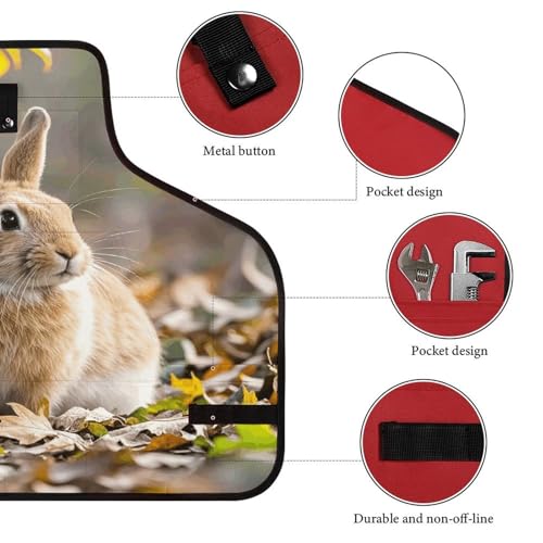 Delantal ajustable para hombres y mujeres con bolsillos miniatura 3