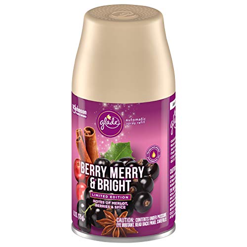 Glade Automatic Spray Refill, Air Freshener For Home And Bathroom, Berry Merry & Bright, 6.2 Oz #TOP2