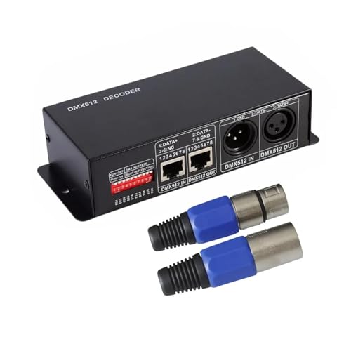 Variateur LED DMX512 anti-scintillement convertisseur PWM 4 canaux 4A