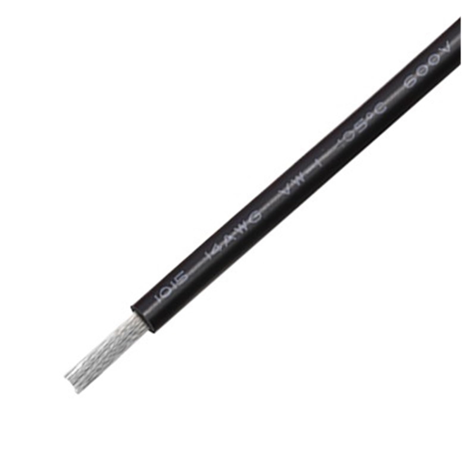 Cable electrónico de Cobre estañado con Aislamiento de PVC, Cable electrónico UL1015 de 1/5M for iluminación de lámpara, 12, 10, 8AWG(Black,5m 12AWG)
