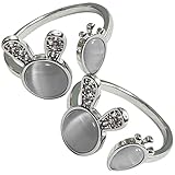 Bague ajustable pour femme – fabriquée en cuivre de haute qualité, cette bague est robuste, indéformable et résistante