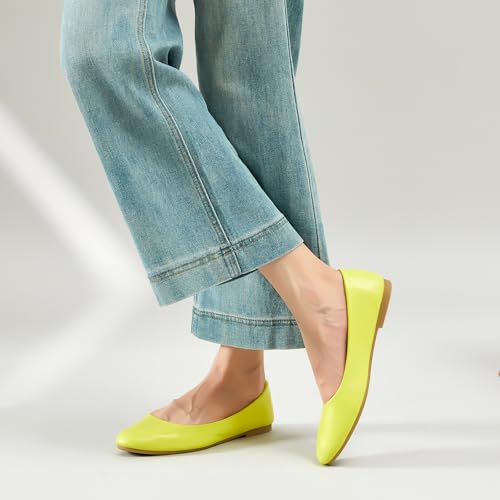 Image of Hash Bubbie Women's Flats Shoes Ballet Flats Dress Shoes Comfortable PU Leather Slip on Shoes for Women