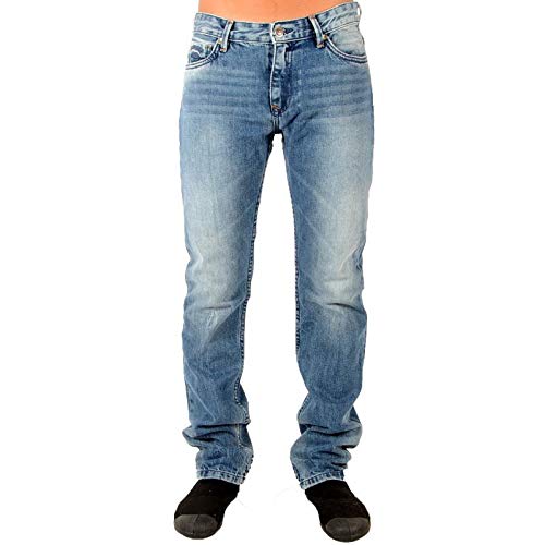 Kaporal Jeans Albor Fripe pantalon denim droit bleu pour homme mode casual