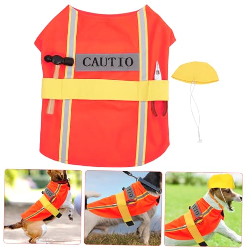 Disfraz adorable para perro diseño ingeniero talla L miniatura 5