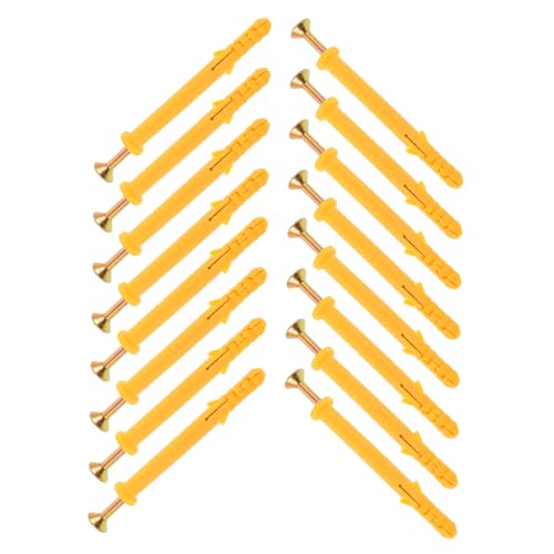 Mikikit Drywall Anchor Set 50pcs Self Drilling Screws Wall Plugs Wall Anchor Screws for Drywall Easy Installation