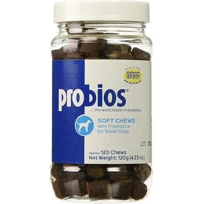 Probios for Dogs Soft Chews, Probiotics for Dogs, Daily Supplement for Gut Health, Digestion & Immune Support, Small Breeds, 4.23oz