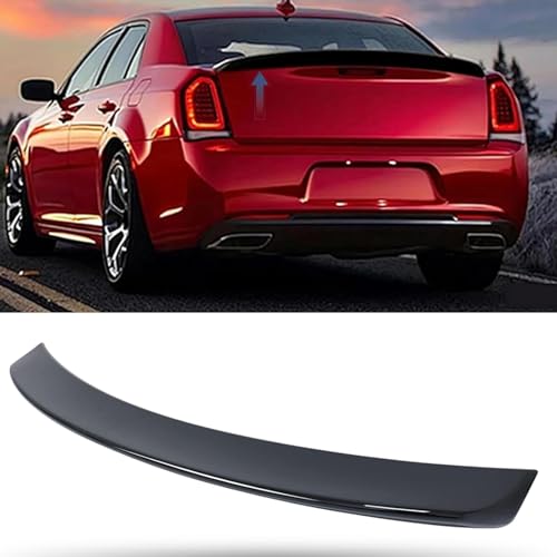MotorFansClub Rear Spoiler Trunk Wing Fit for Chrysler 300 300C 300S 2011 2012 2013-2019 2020 2021 2022 2023 Trunk Lid Spoiler(Glossy Black)