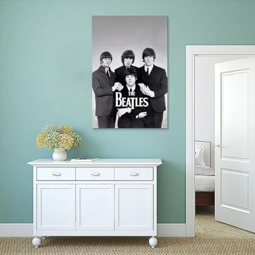 LUISAS Poster décoratif sur toile The Beatles – Impression sur toile moderne pour chambre à coucher – 30 x 45 cm - Les Beatles, Paul McCartney, John Lennon, RIngo Starr, George Harrison LUISAS Poster décoratif sur toile The Beatles - Impression sur toile moderne pour chambre à coucher - 30 x 45 cm – Image 5