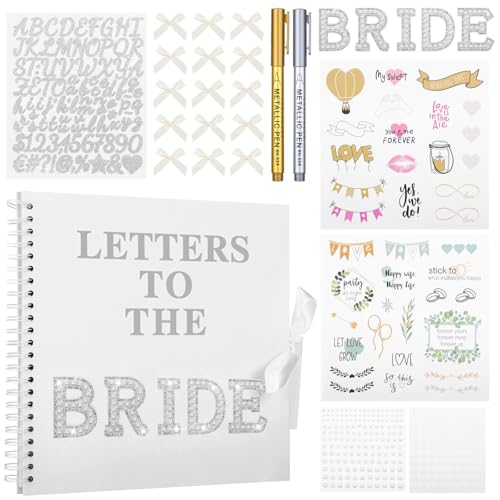 Livre d'or pour mariée à personnaliser le jour du mariage avec papier épais