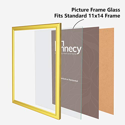 Annecy 11X14 Picture Frame Glass Replacement (2 Pack, Real Glass) High-Definition Real Glass Sheet, Set Of 2 #TOP2