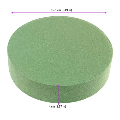 JEUIHAU 10 Pcs 16.5cm / 6.5 inch Round Floral Foam Block - Image 2