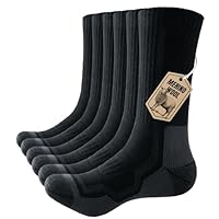 PULIOU Merino Socken Thermosocken Herren Damen Wandersocken Dicke Merinowolle Outdoor Trekkingsocken Anti-Blasen Arbeitssocken Wintersocken,3 Paar