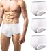 Carer Incontinence Underwear for Men Pure Cotton Washable Panties with Super-absorbent Pad