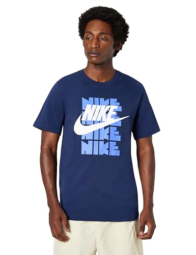 Nike Men's NSW Trend Graphic Tee, Midnight Navy, Medium