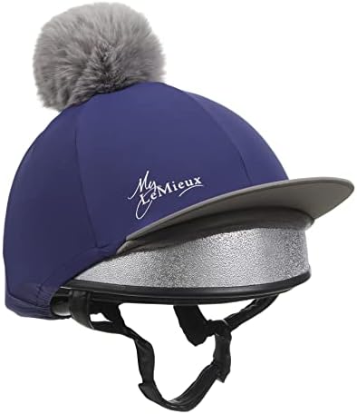LeMieux Unisex Pompom Hat Silk - Breathable Headwear with 4 Way Stretch Fabric - Snug & Secure Fit - One Size