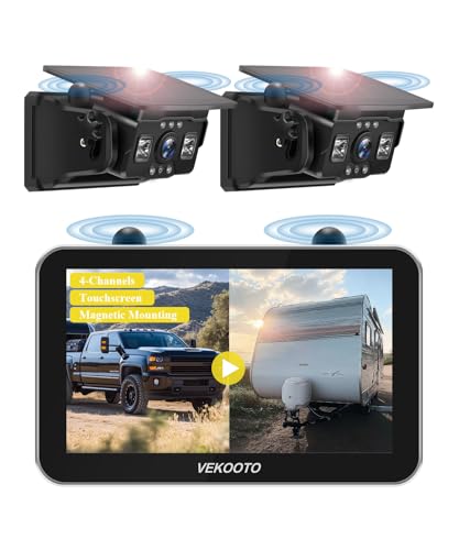 VEKOOTO VK7Pro 2 Magnetic Solar Wireless Backup Camera with ...