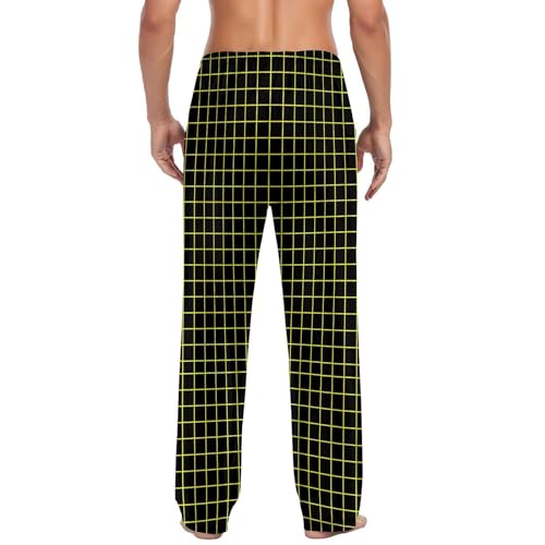 Cambkatl Mens Straight Leg Plaid Pajama Pants Comfy Elastic Waist Pjs Bottoms Loose Sleepwear Lounge Pants with Pockets4
