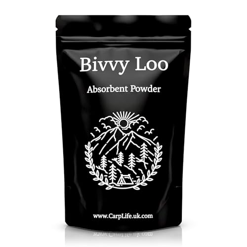 CarpLife Bivvy Loo Absorbent Powder 1kg Super Absorbent Powder for Portable Toilet For Camping Fishing Hiking Travel Toilets For Adults & Children Absorbing Powdered Crystals Granules