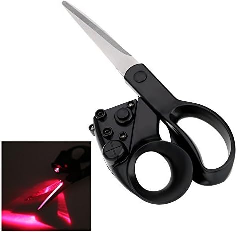 Laser Guided Fabric Scissors Trimmer Accurate Cutting Straight Fast for Crafts Wrapping Gifts Sewing