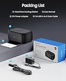 ORICO Dual Bay Hard Drive Bay Docking Station USB 3.0 to SATA III for 3.5inch HDD Tool-Free Files Backup/Game Load Support UASP Max Up to 44TB-DD28(Not Support Offline Clone) - Image 8