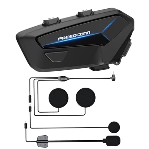 OBEST Interfono Bluetooth Per Casco Moto – Auricolare Con Cancellazione Rumore, Radio FM, Autonomia 15h, IP54 - 2