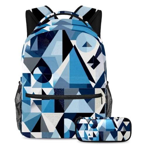 Sac à dos tendance avec trousse pour les cours, les sorties et les loisirs des adolescents