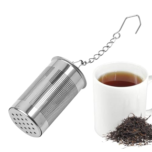 Infusor de té, infusor de té de malla, colador de té de acero inoxidable, cesta más empinada para té de hojas sueltas, filtro de té para teteras, tazas, tazas para preparar hojas sueltas