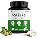 Café Vert Hautement Dosé 1000 mg   60 Gélules Végétales   Extrait de Grains de Café Vert Non Torréfiés   Source Naturelle de Caféine   Format 1 mois – Complément alimentaire naturel   Naturola