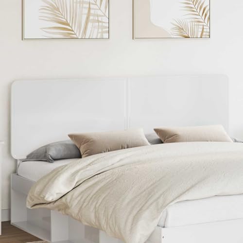 Nqyjm Cabecero de cama blanco brillante