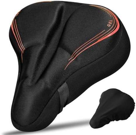 Sillín Cubre Bicicleta Gel con Funda para Lluvia, Funda Sillin Bi...