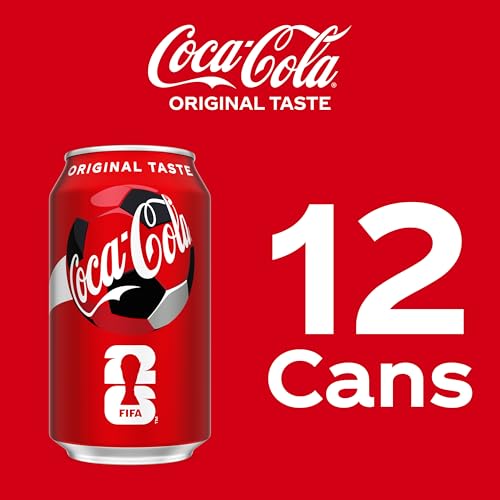 Coca-Cola Fridge Pack Soda Soft Drink, 12 fl oz Cans, 12 Pack - Classic Cola Soda Cans