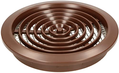 KOTARBAU® Ventilation Grille Colour Round Diameter Size Name with Insect Screen (80 mm, Brown) - Image 4