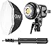 GVM 80W Softbox Lighting Kit with APP Control, Professional Studio Photography Lighting with Digital Display, LED Video Light Color Temperature 5600K and CRI 97+ for Portrait Product Fashion Shoot