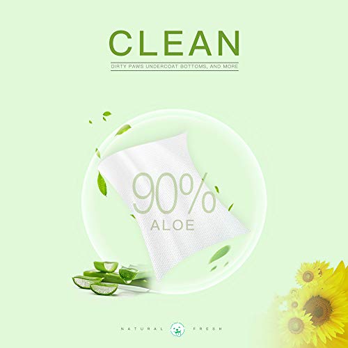 Pupmate Natural Pet Grooming Wipes, 100 Fresh Counts, Extra Moist & Thick For Dogs & Cats, Puppies & Kittens(Pack Of 2) #TOP1