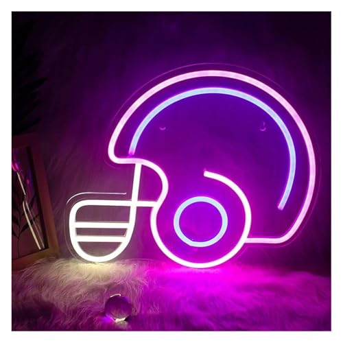 Lampe néon apaisante rugby cadeau idéal pour supporter ballon ovale